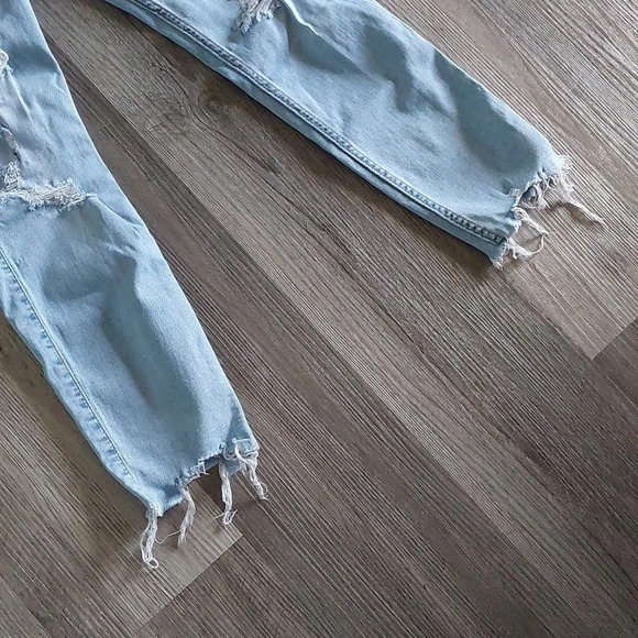 Hollister Y2K distressed ultra high-rise crop skinny jeans 13L w31/L28 - Picture 6 of 7